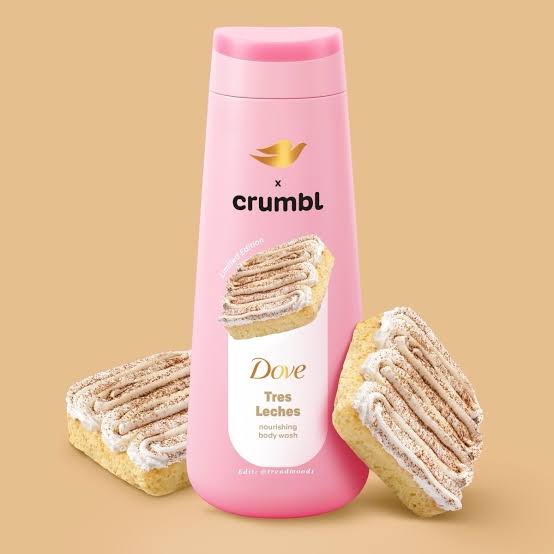 Dove Crumbl Limited Edition Body Wash Tres Leches, 20 fl oz