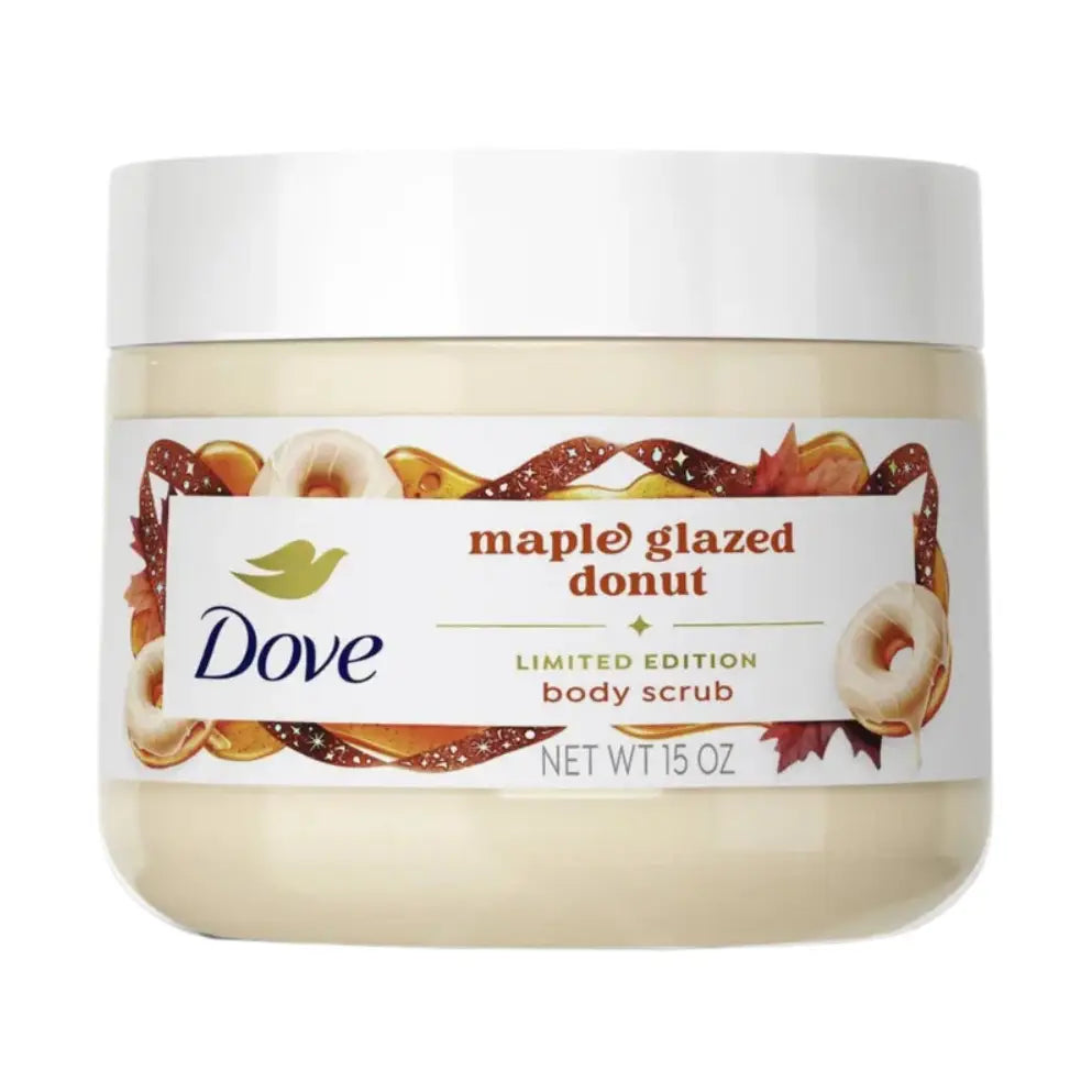 Dove Limited Edition Holiday Treats Body Scrub, Maple Glazed Donut, 15oz
